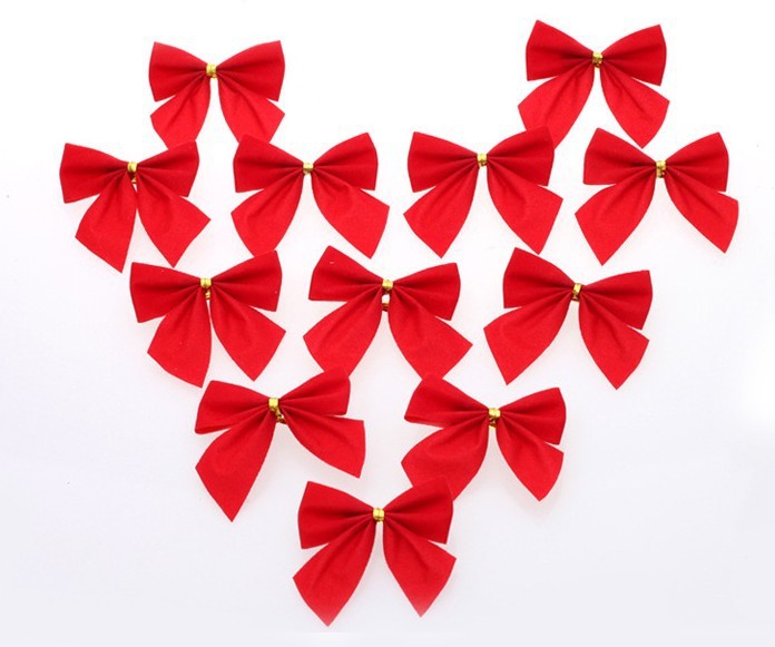 Christmas Tree Bow with Ribbon Decoration