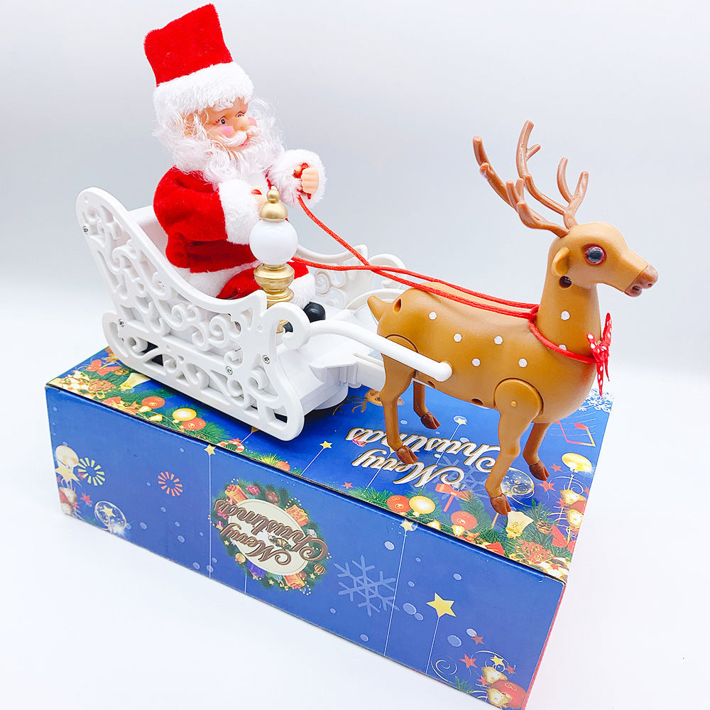 Electric Santa Parachute Toy for Christmas Decoration