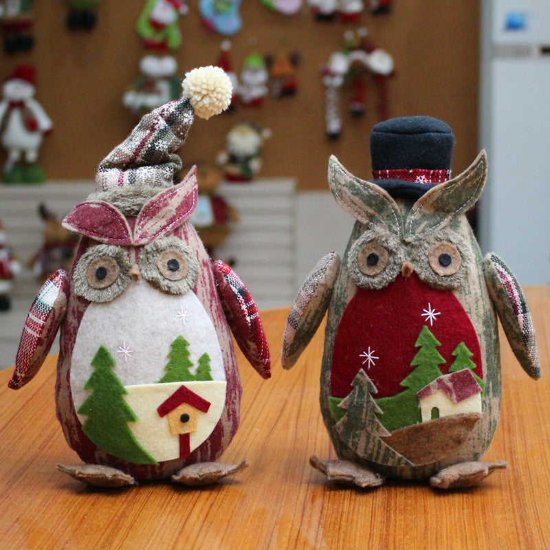Creative Owl Figurine for Christmas Decoration