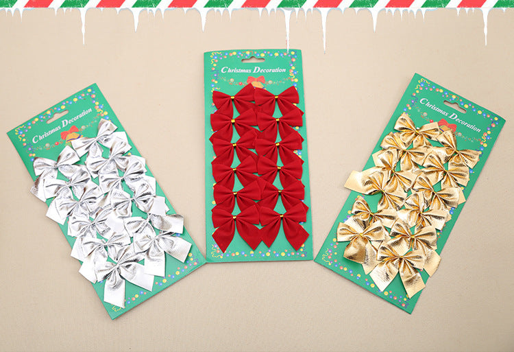 Christmas Tree Bow with Ribbon Decoration