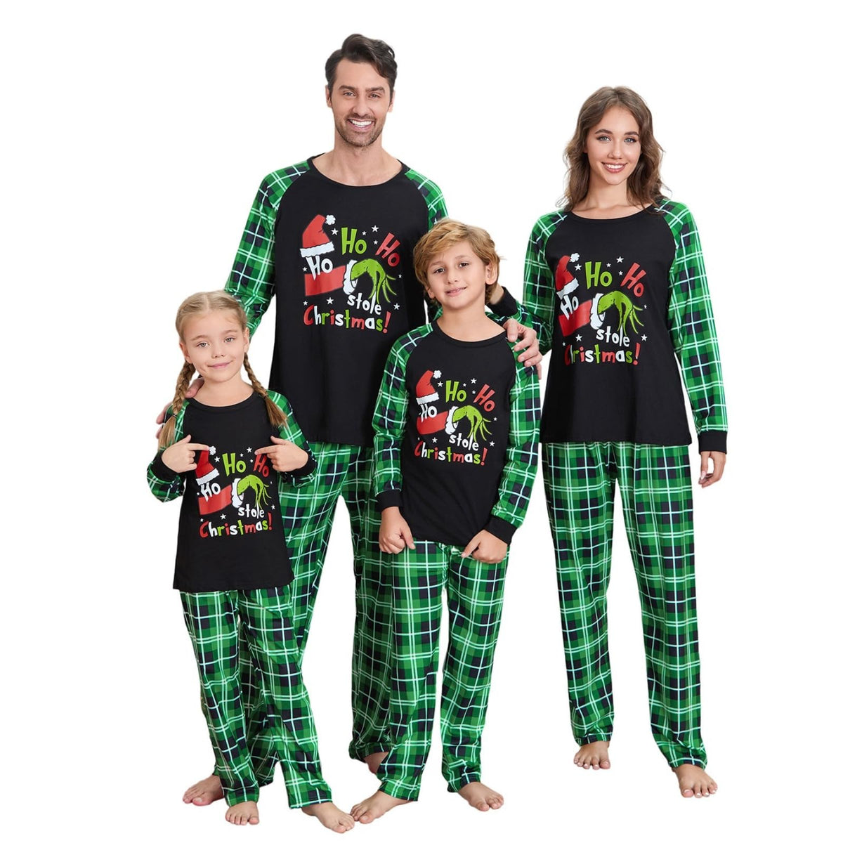 VS&LLWQ Family Christmas Pjs Matching Sets Matching Christmas Pajamas Christmas Pjs Family Set Family Christmas Pajamas(AB4-Women Large)