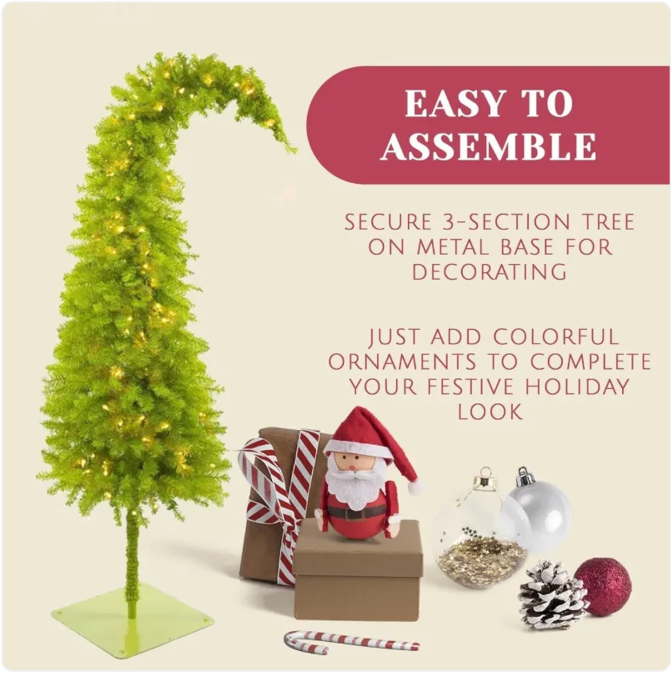 LED Crooked Head Christmas Tree Lamp