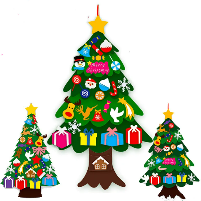 DIY 3D Felt Christmas Tree Craft Kit