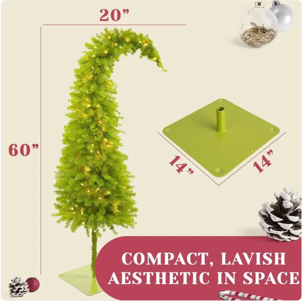 LED Crooked Head Christmas Tree Lamp