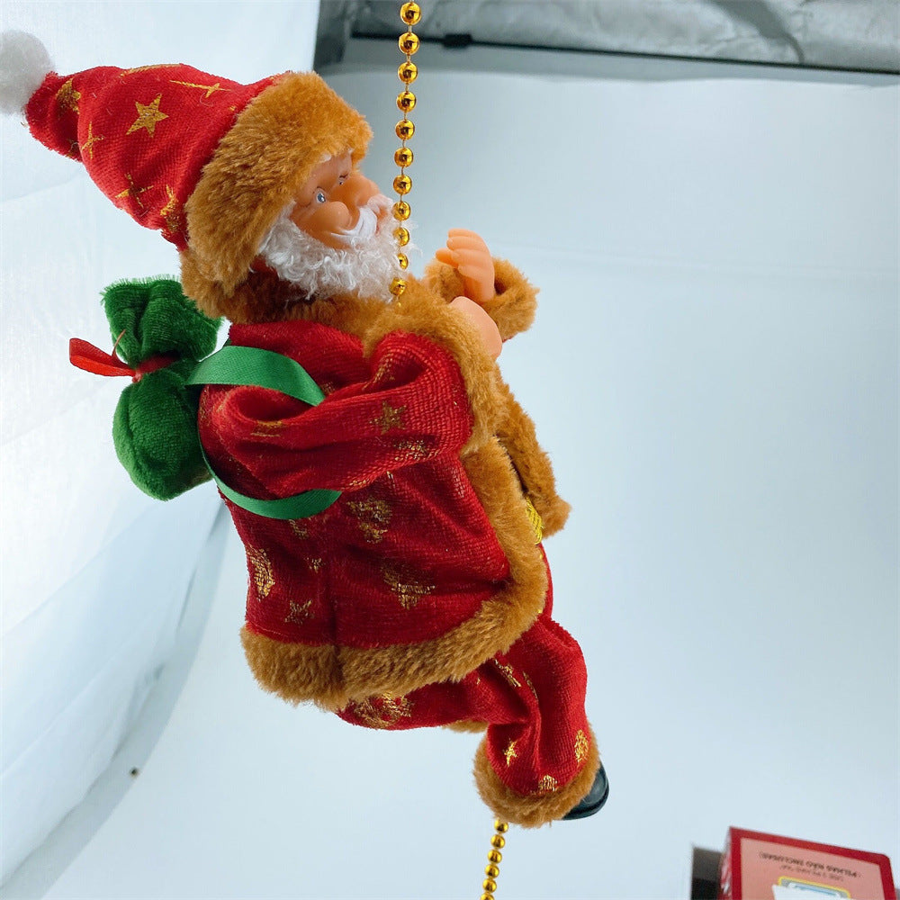 Electric Santa Parachute Toy for Christmas Decoration