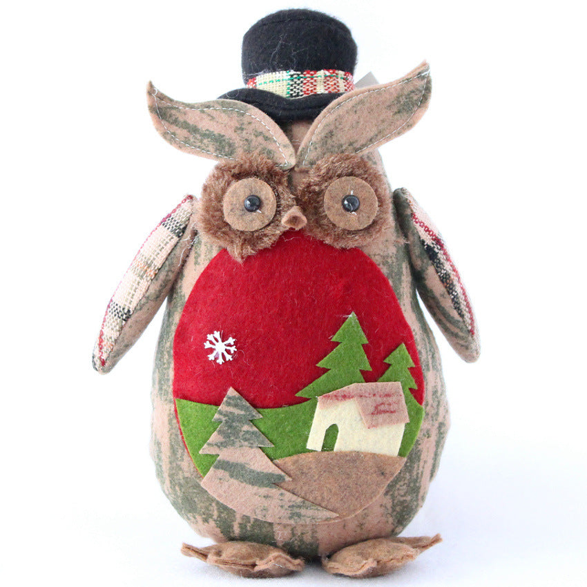Creative Owl Figurine for Christmas Decoration