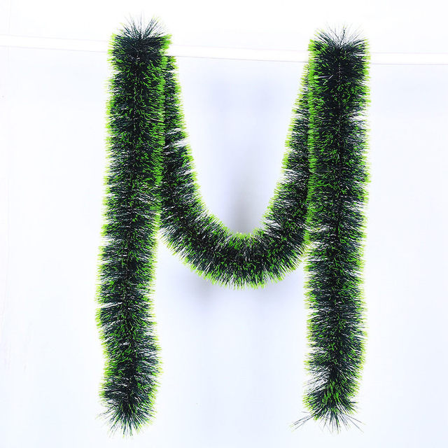 200m Floral Christmas Decoration with Ribbon Bow