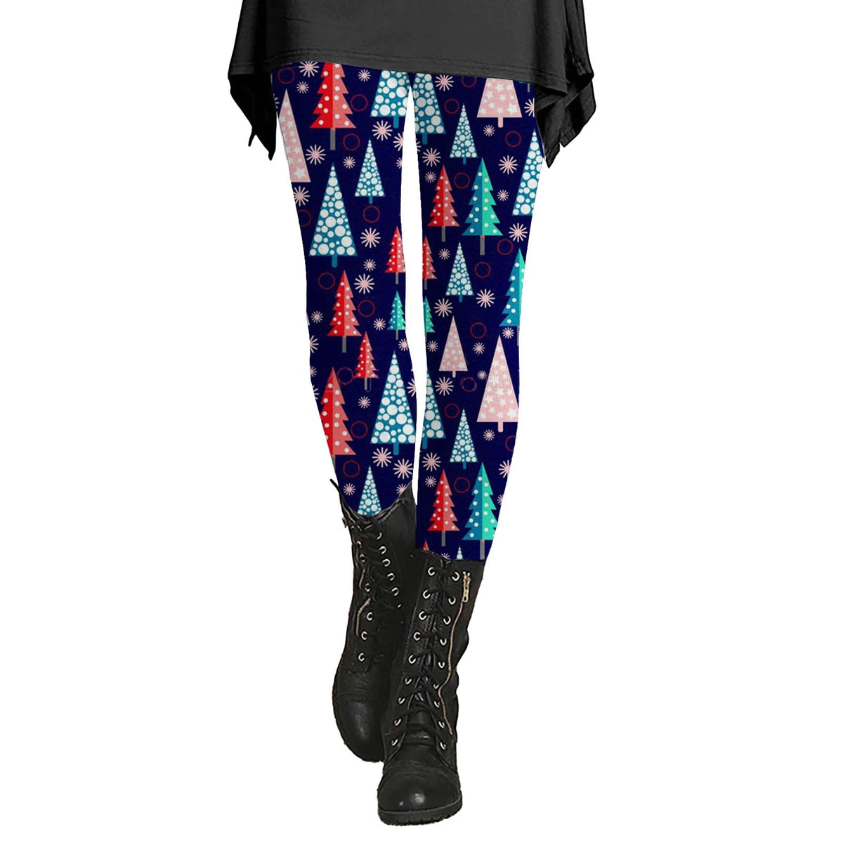 Plus Size Christmas Leggings Women Christmas Leggings Christmas Legginga Christmas Tights Womens Pink Fleece Tights Returns Overstock D#Blue3X-Large
