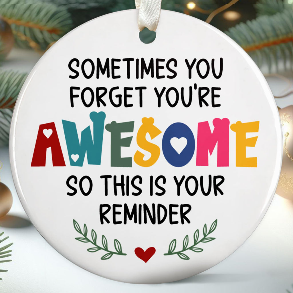 Inspirational Christmas Ornaments Motivational Christmas Ornaments Thank You Ornaments for Christmas Tree - Inspirational Gifts Motivational Positive Gifts - Ceramic Christmas Ornaments 2024
