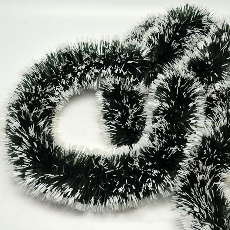 200m Floral Christmas Decoration with Ribbon Bow