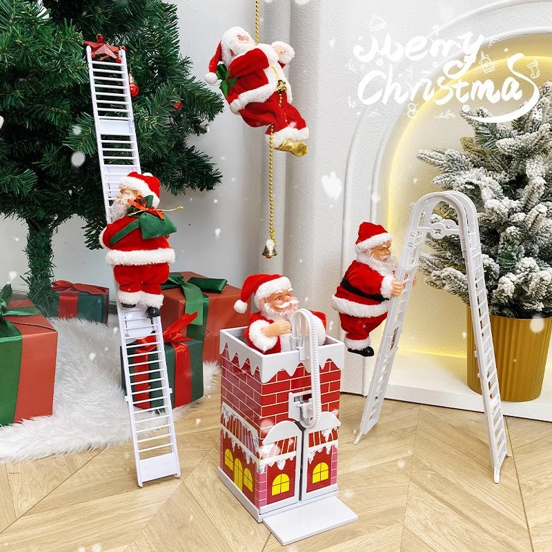 Electric Santa Parachute Toy for Christmas Decoration