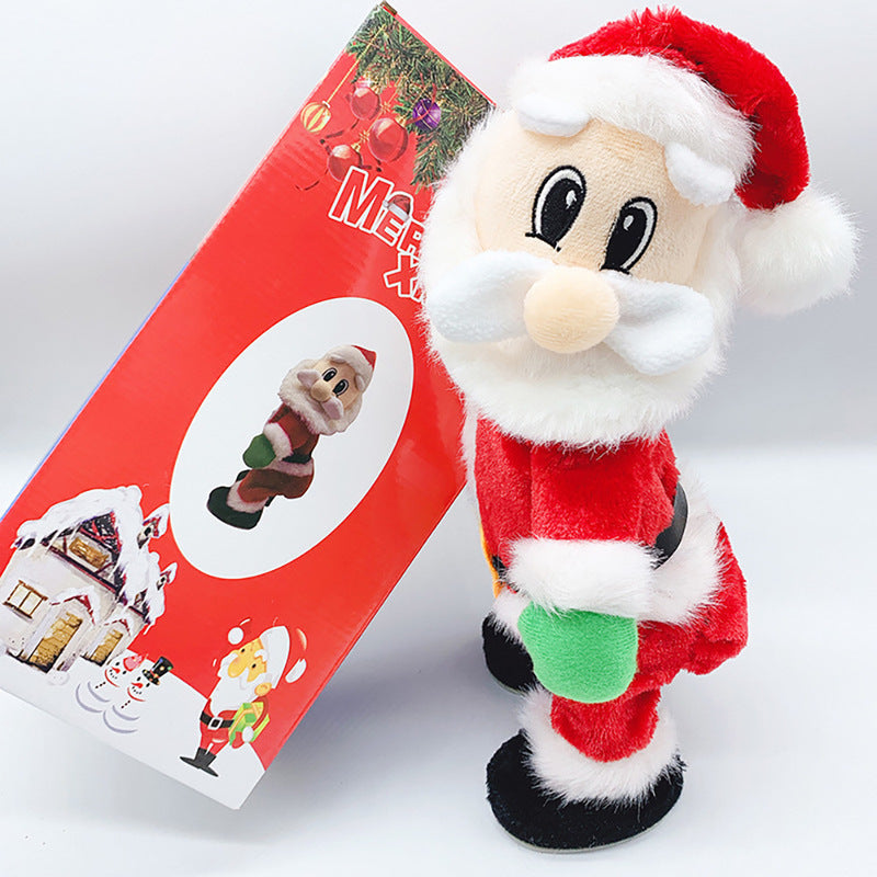 Electric Santa Parachute Toy for Christmas Decoration