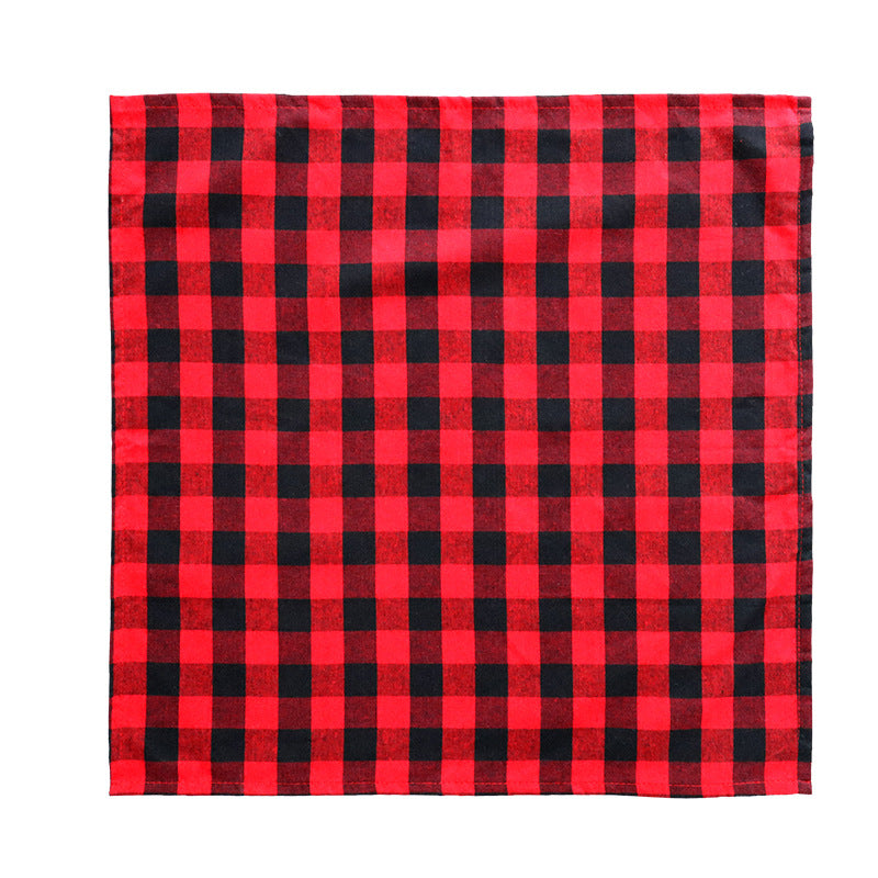 Plaid Dinner Placemat for Christmas Decoration