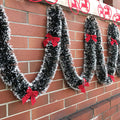 200m Floral Christmas Decoration with Ribbon Bow