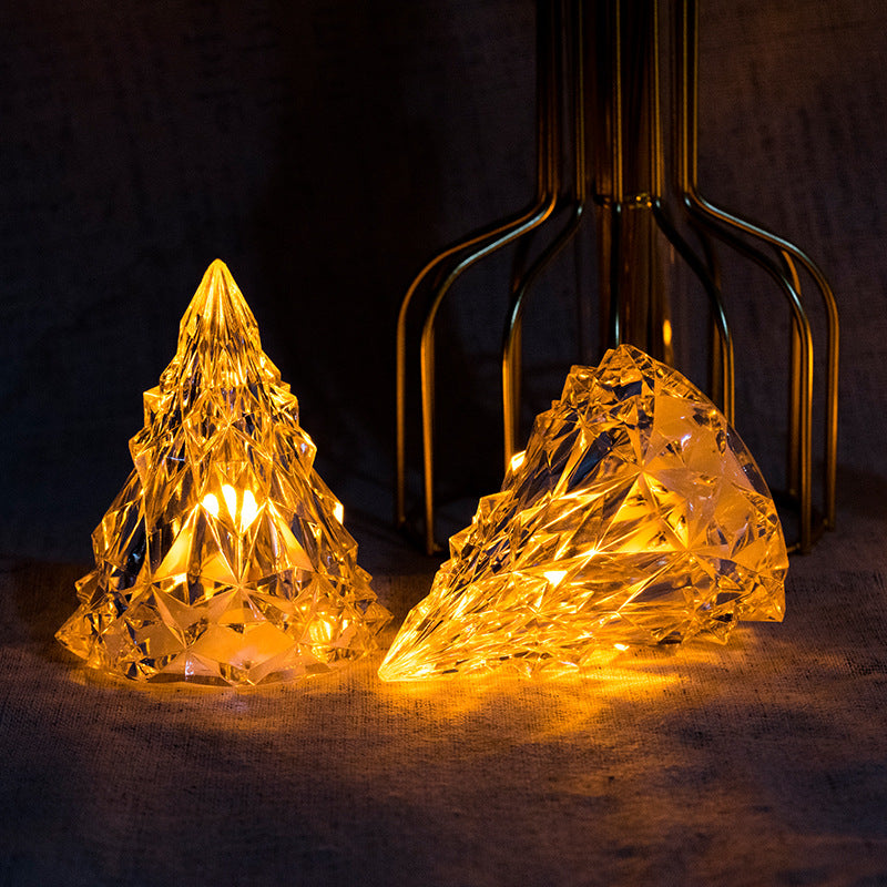 LED Crystal Candle Light for Christmas Decoration
