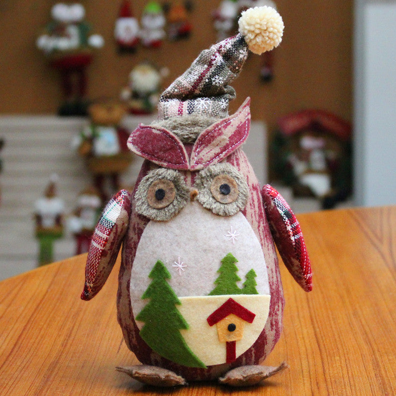 Creative Owl Figurine for Christmas Decoration