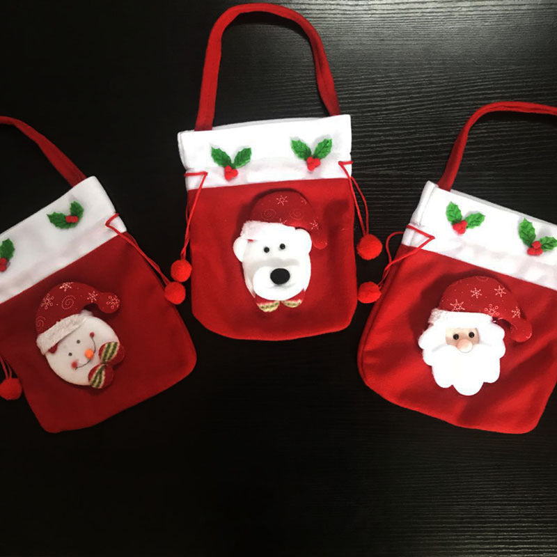 Christmas Decoration Supplies - Plush Gift Backpack Bag
