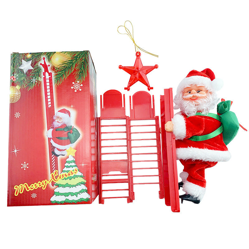 Electric Santa Parachute Toy for Christmas Decoration