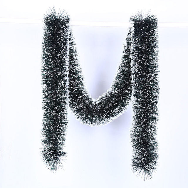200m Floral Christmas Decoration with Ribbon Bow