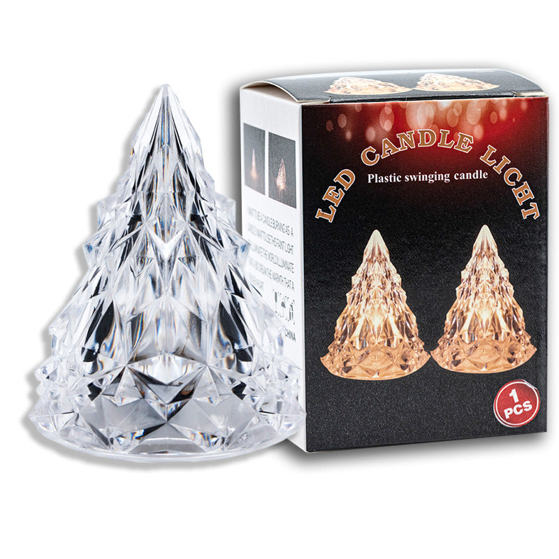LED Crystal Candle Light for Christmas Decoration