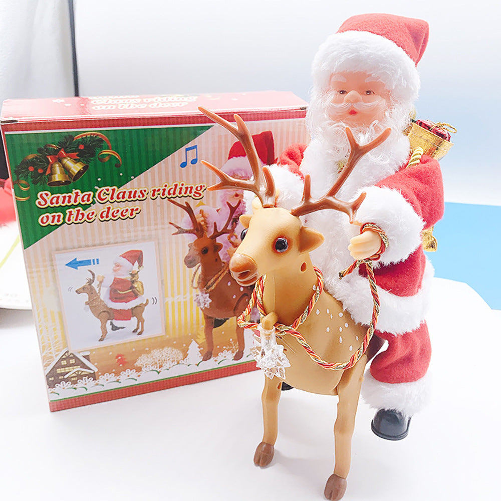 Electric Santa Parachute Toy for Christmas Decoration