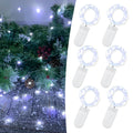 Etinga 6 Pack 7FT 20 LED Fairy LightsBattery Powered String Lights for Party Wedding and Christmas Decoration (6Pack 7Ft Cool White)