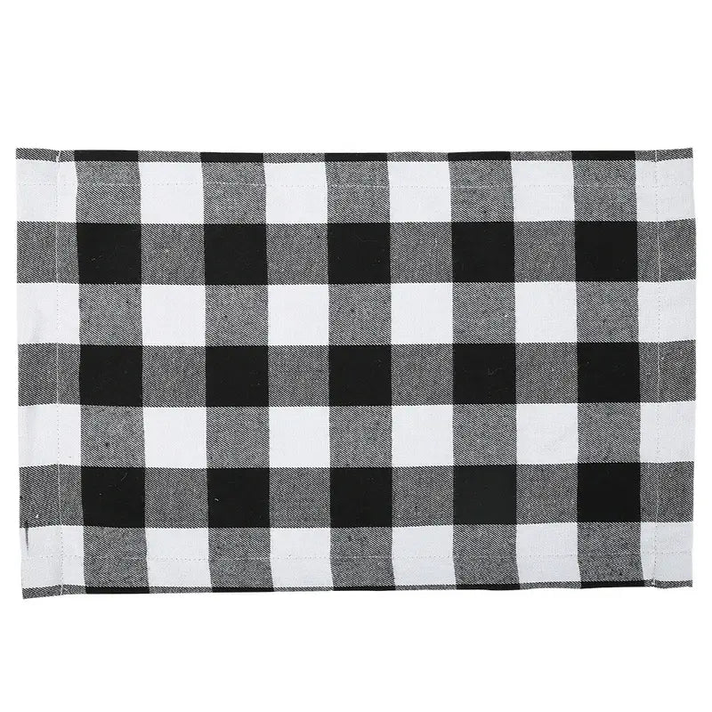 Plaid Dinner Placemat for Christmas Decoration