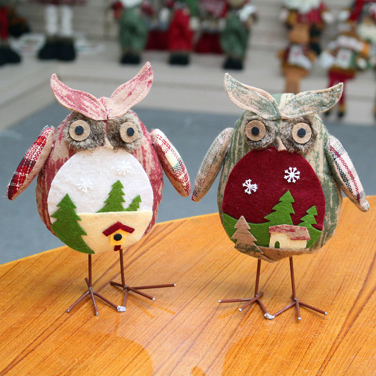 Creative Owl Figurine for Christmas Decoration