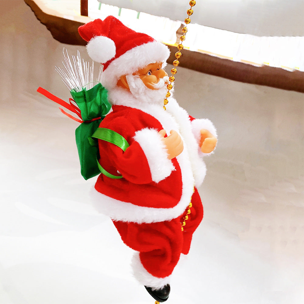 Electric Santa Parachute Toy for Christmas Decoration